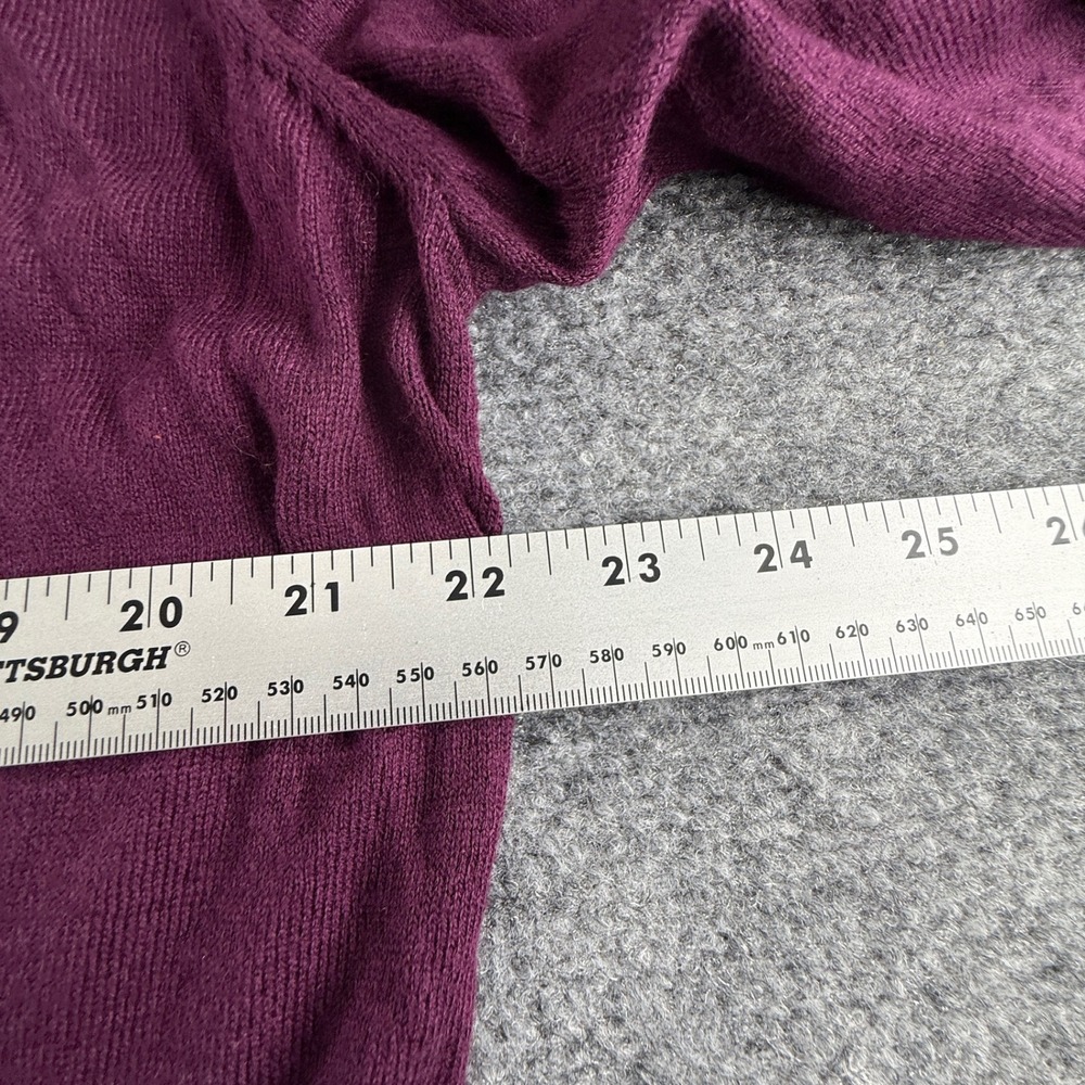 Worthington Womens XL V-Neck Button Front Cardigan Potent Purple 831-1623 NEW - Picture 6 of 7